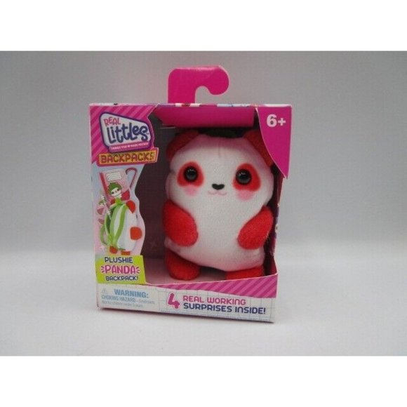 Moose Toys Toys Real Littles Backpacks Plushie Panda With 4 Real